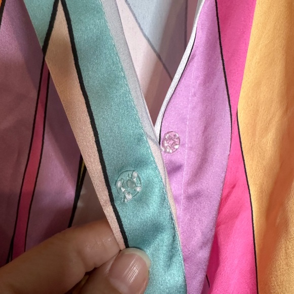 Vintage inspired 70’s Pullover Floral Blouse / Flowy / Size Large - Picture 6 of 8